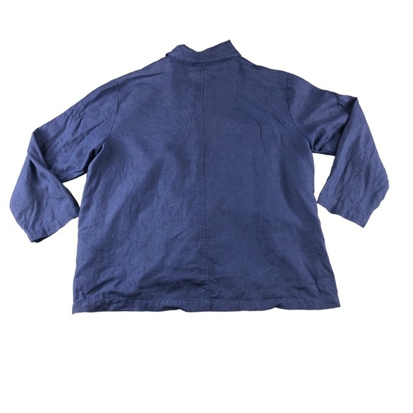 VTG Urban Works Womens Large 100% Linen Button Up Jacket w/ Pockets, Langelook - Picture 2 of 8